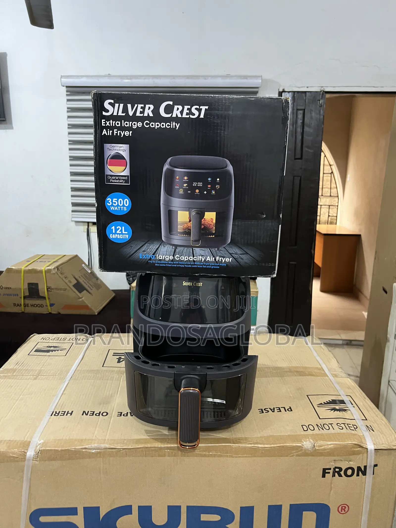 Silvercrest 12l Air Fryer – Led Touch Control Timer Function