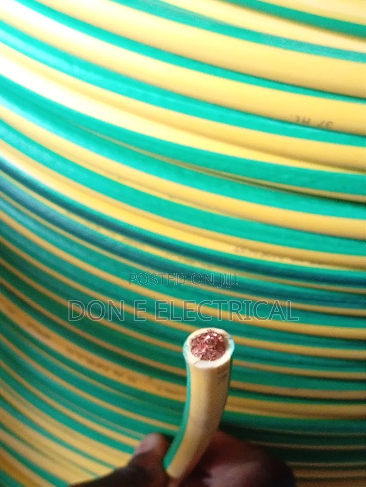 50mm Single Gree Nd Yellow Flexible Cable