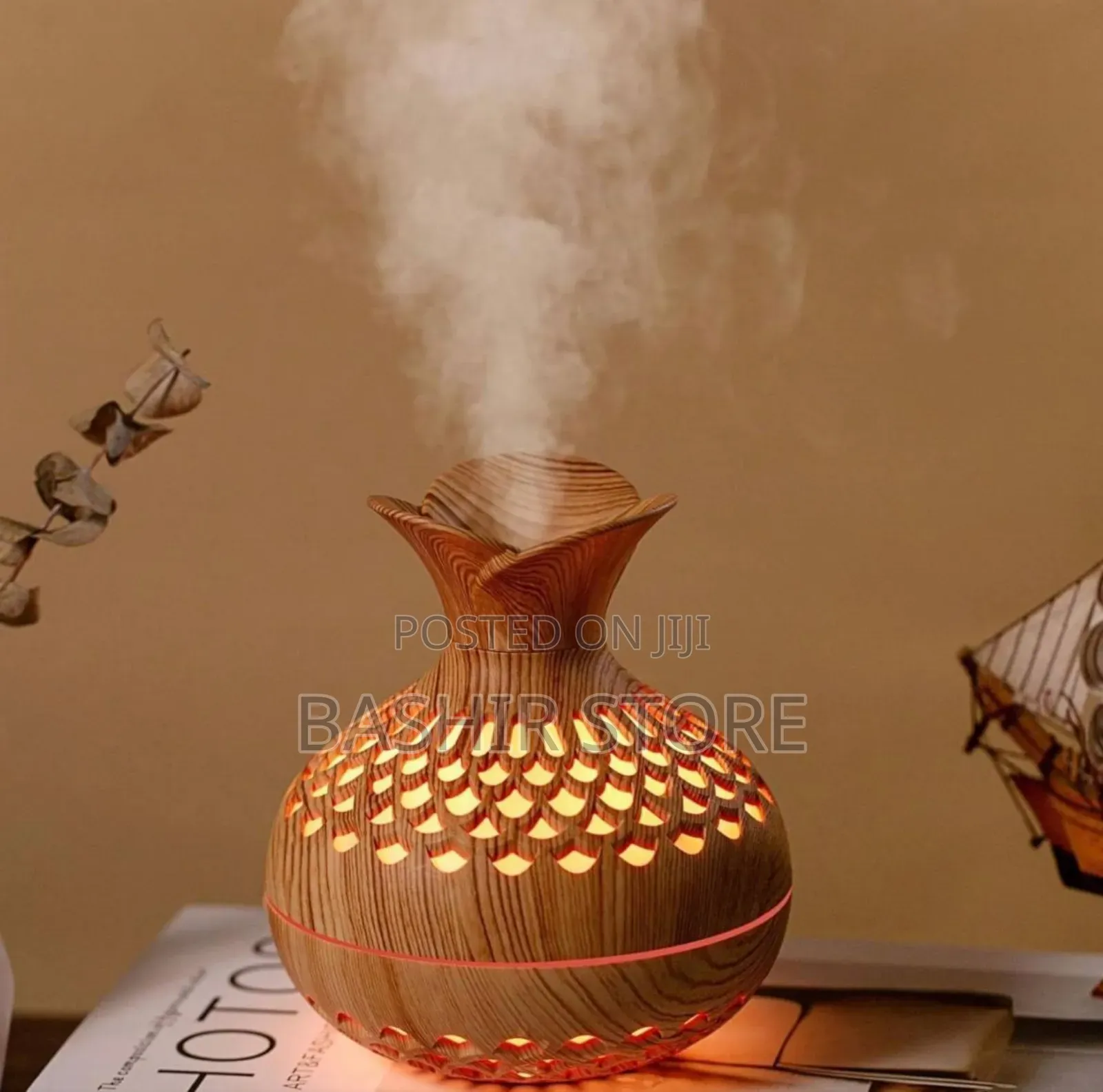 Wood Grain Essential Oil Diffuser and Air Humidifier.