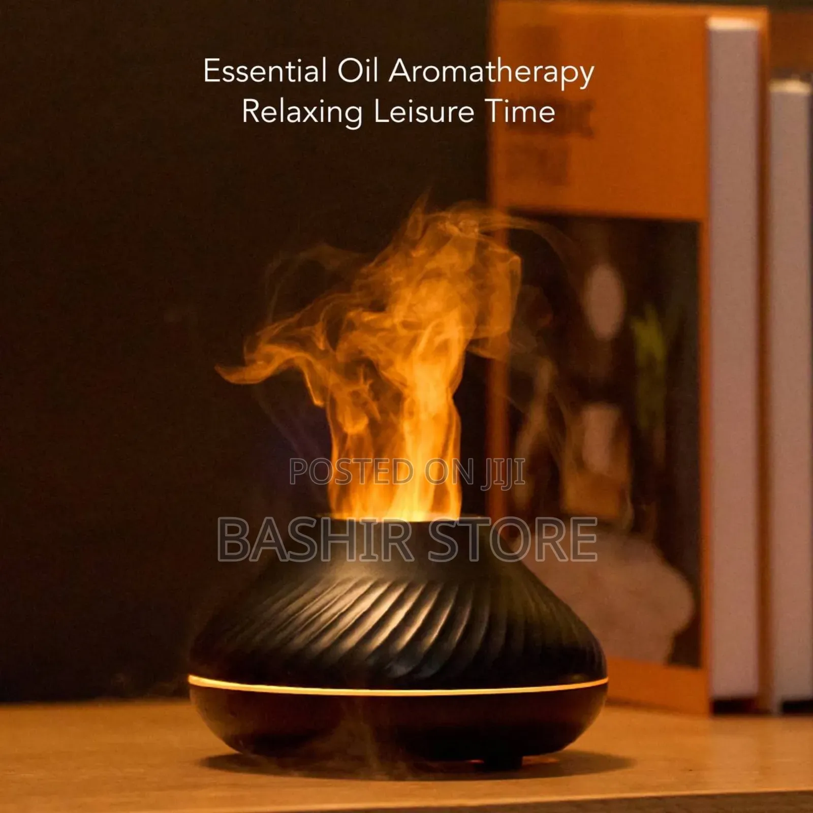 Dealfun Flame Aroma Diffuser Humidifier 7 Flame Color Night Light,