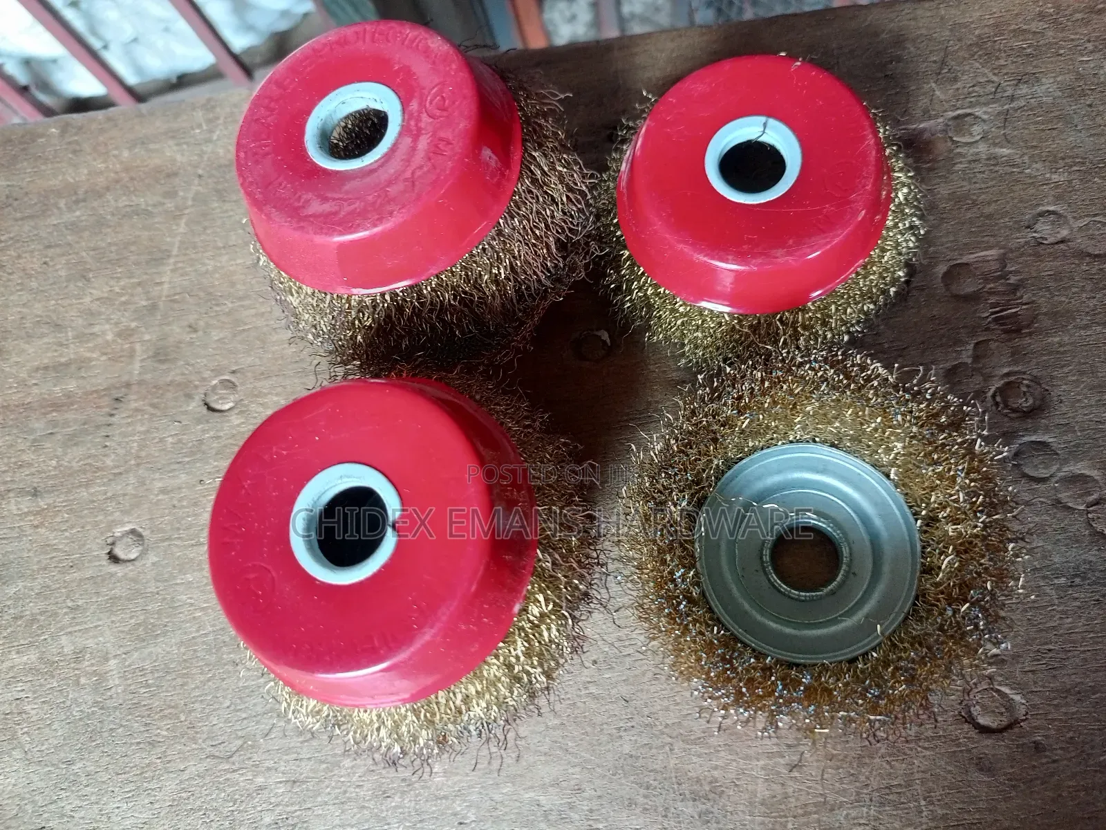 Brass Nutless Wire Cup Brush