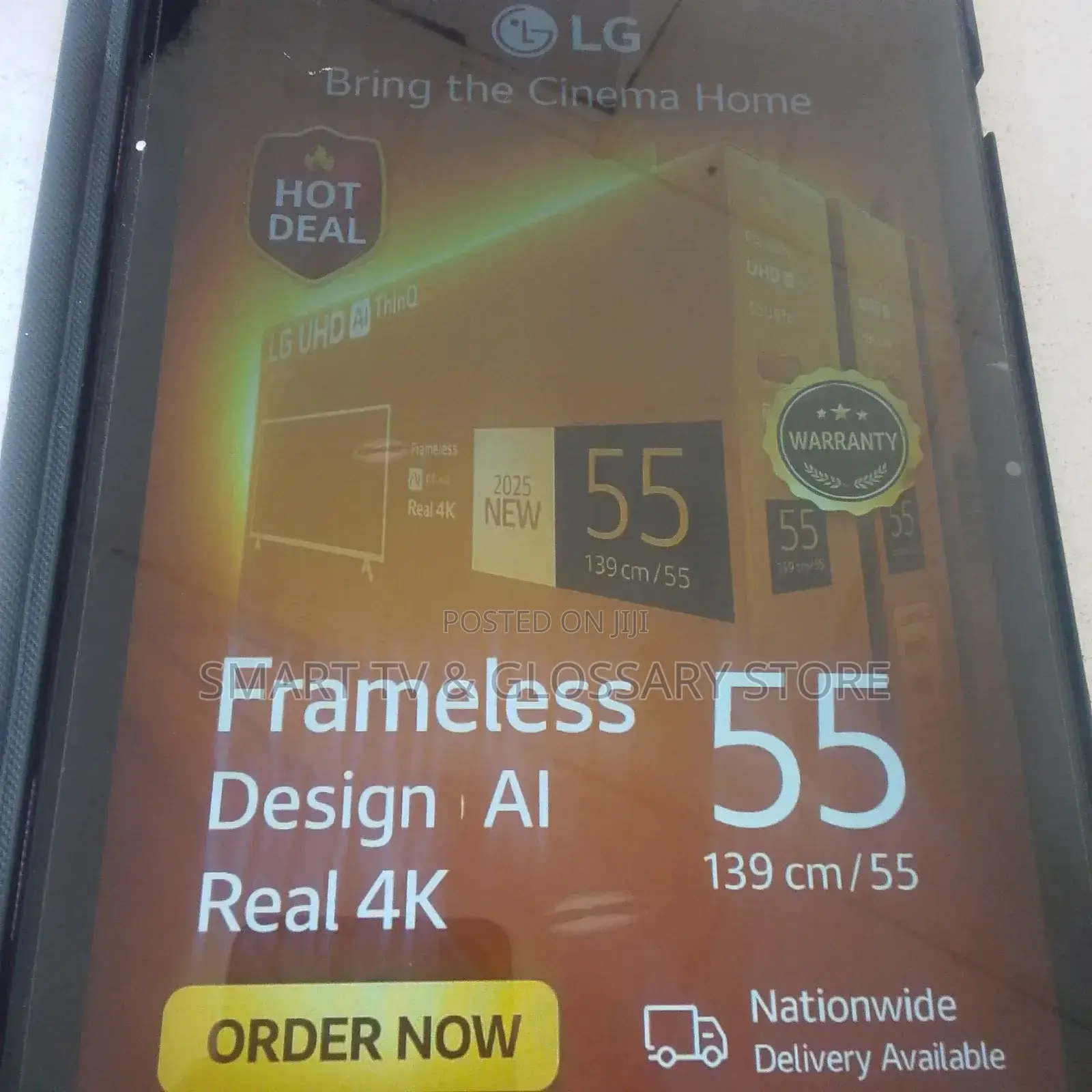 55 Inches Home Dashboard Smart Tv