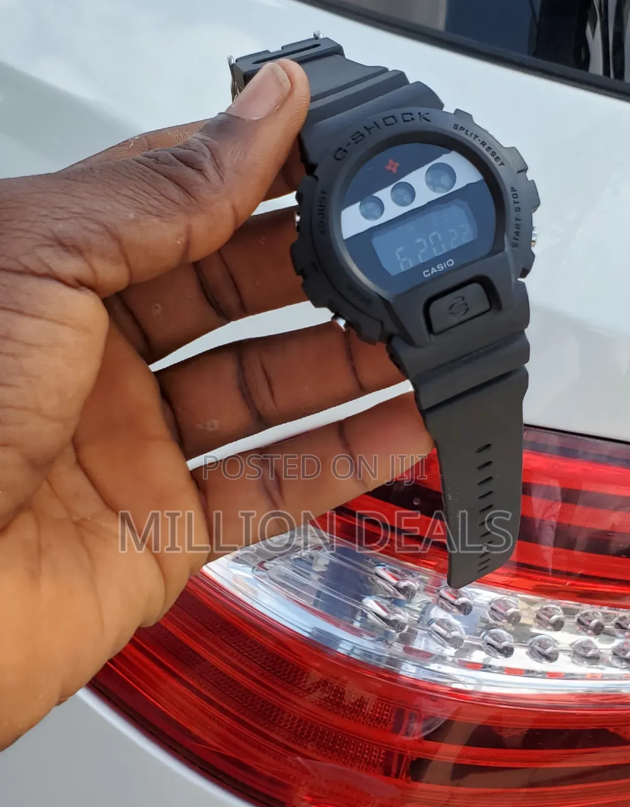 Black Ski Rubber Strap Sport Men's Wrist Watch