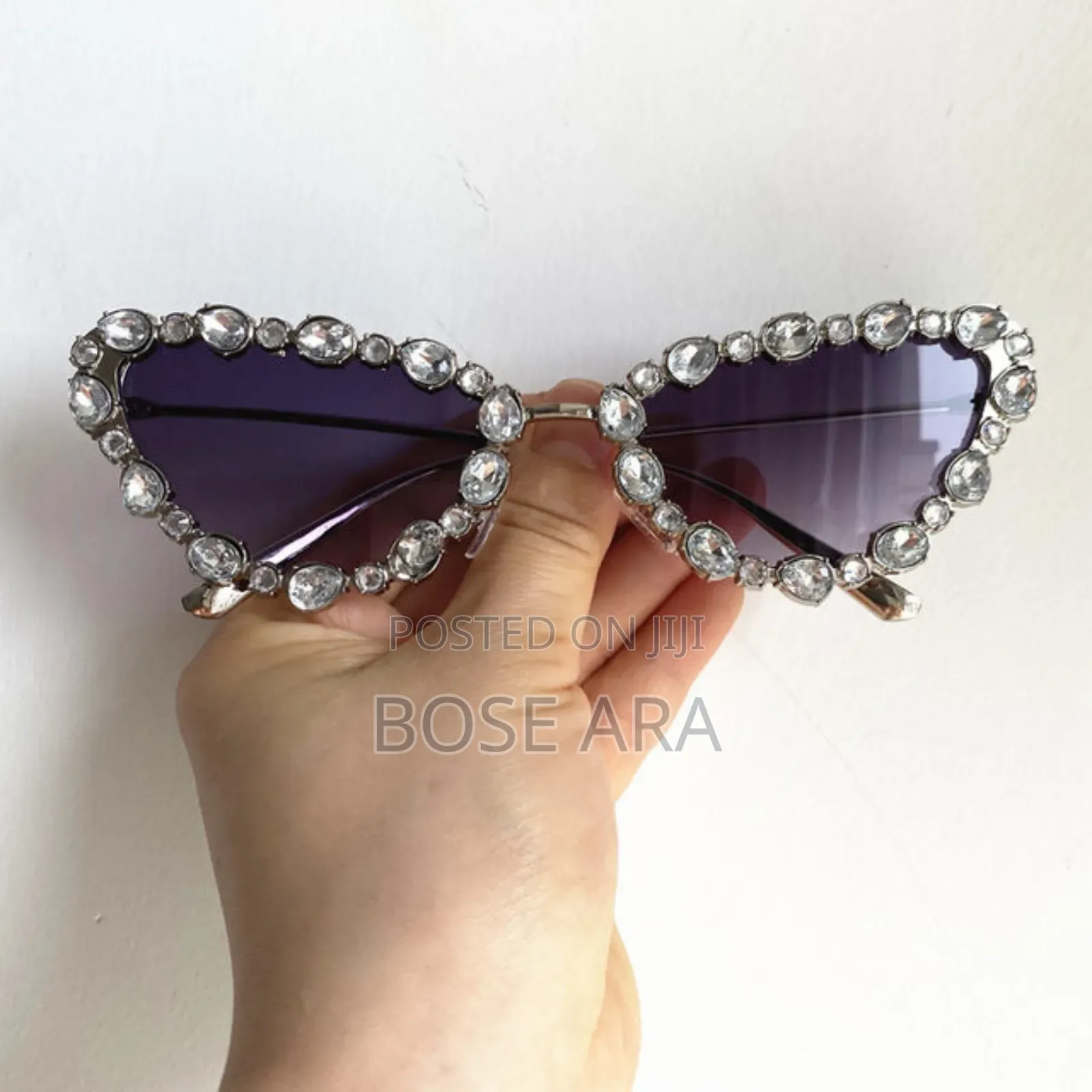 Cat Eye Sunshade Ladies Eye Glasses With Glass Case