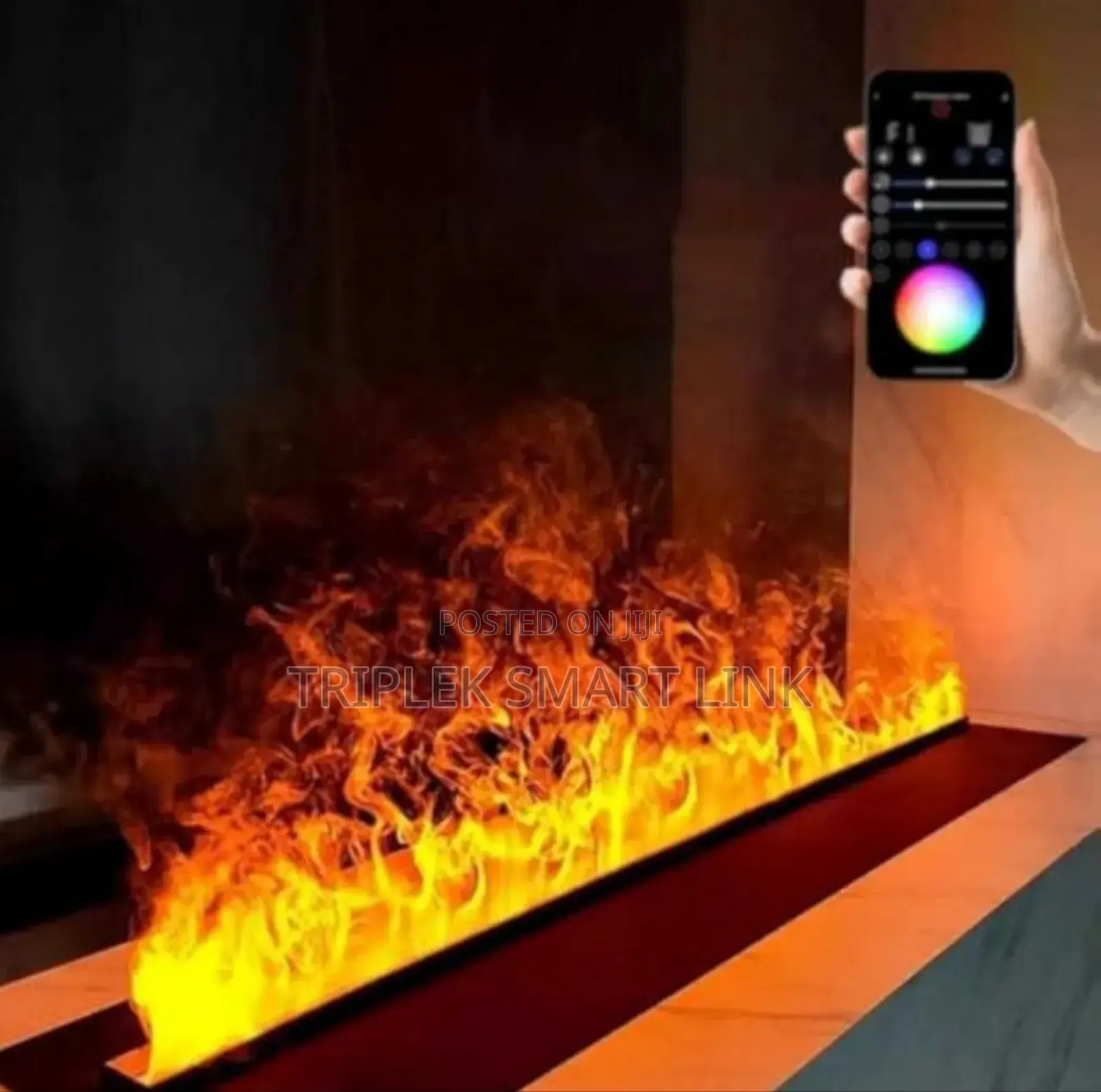 Luxury 3d Water Vapor Electric Multi Colour RGB Fireplace Humidifier