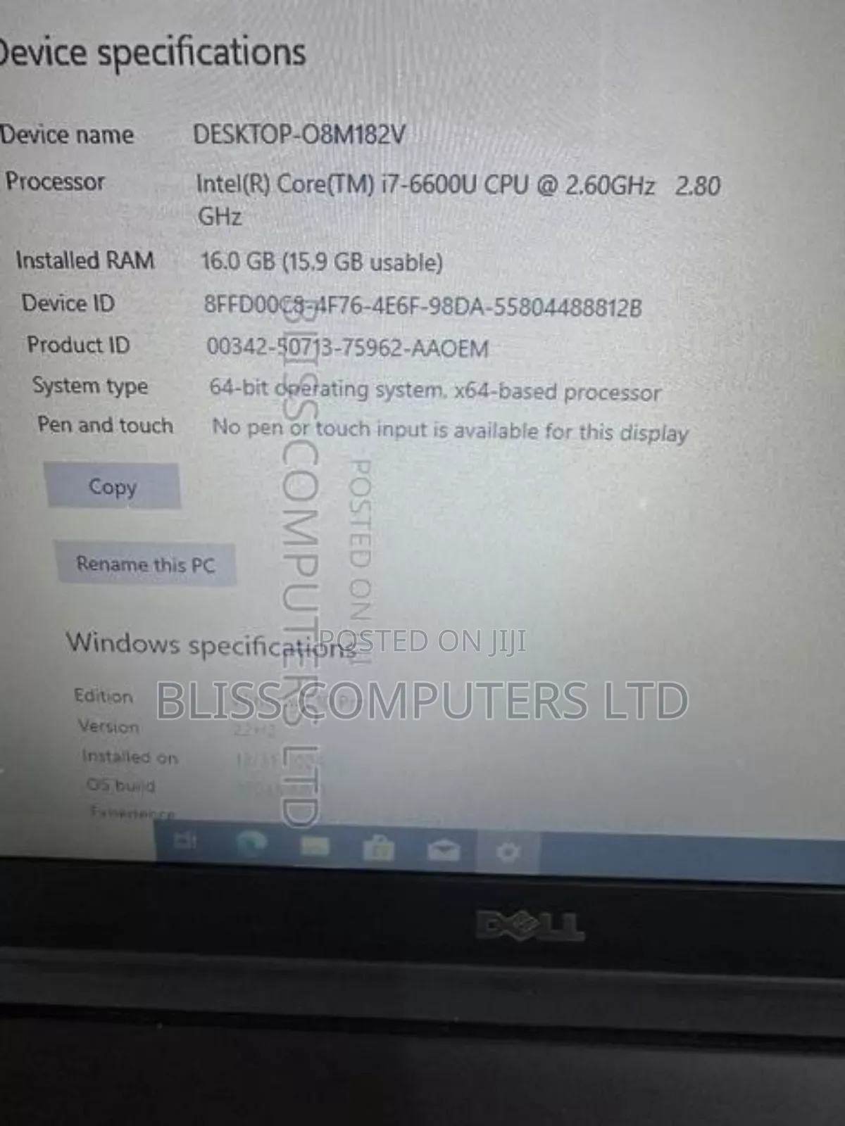Laptop Dell Latitude 5480 8GB Intel Core i7 SSD 256GB