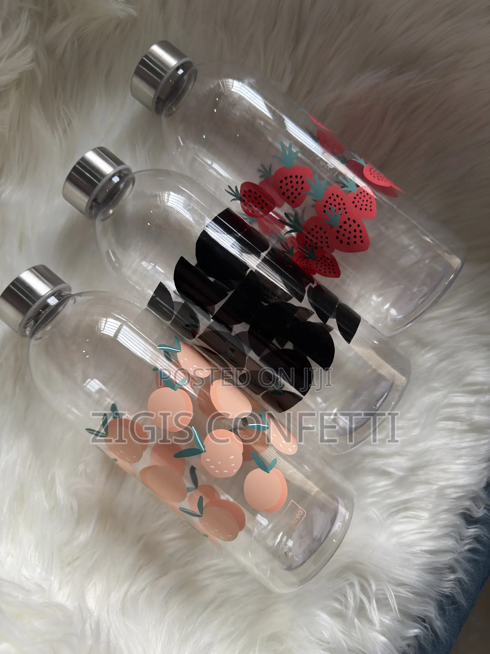 Clear Colourful Water Bottles