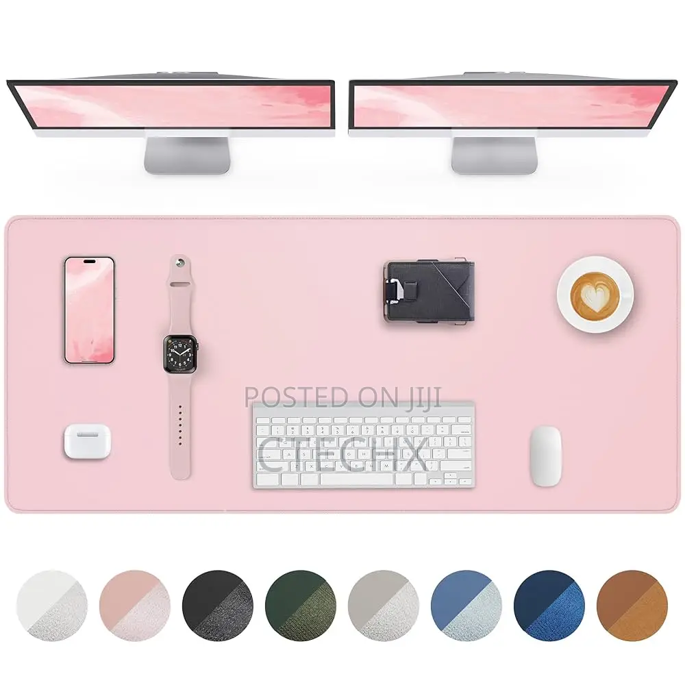 Non-Slip Desk Mat, Laptop Mat Large Mouse Pad, (Pink, 90 X 43 Cm)