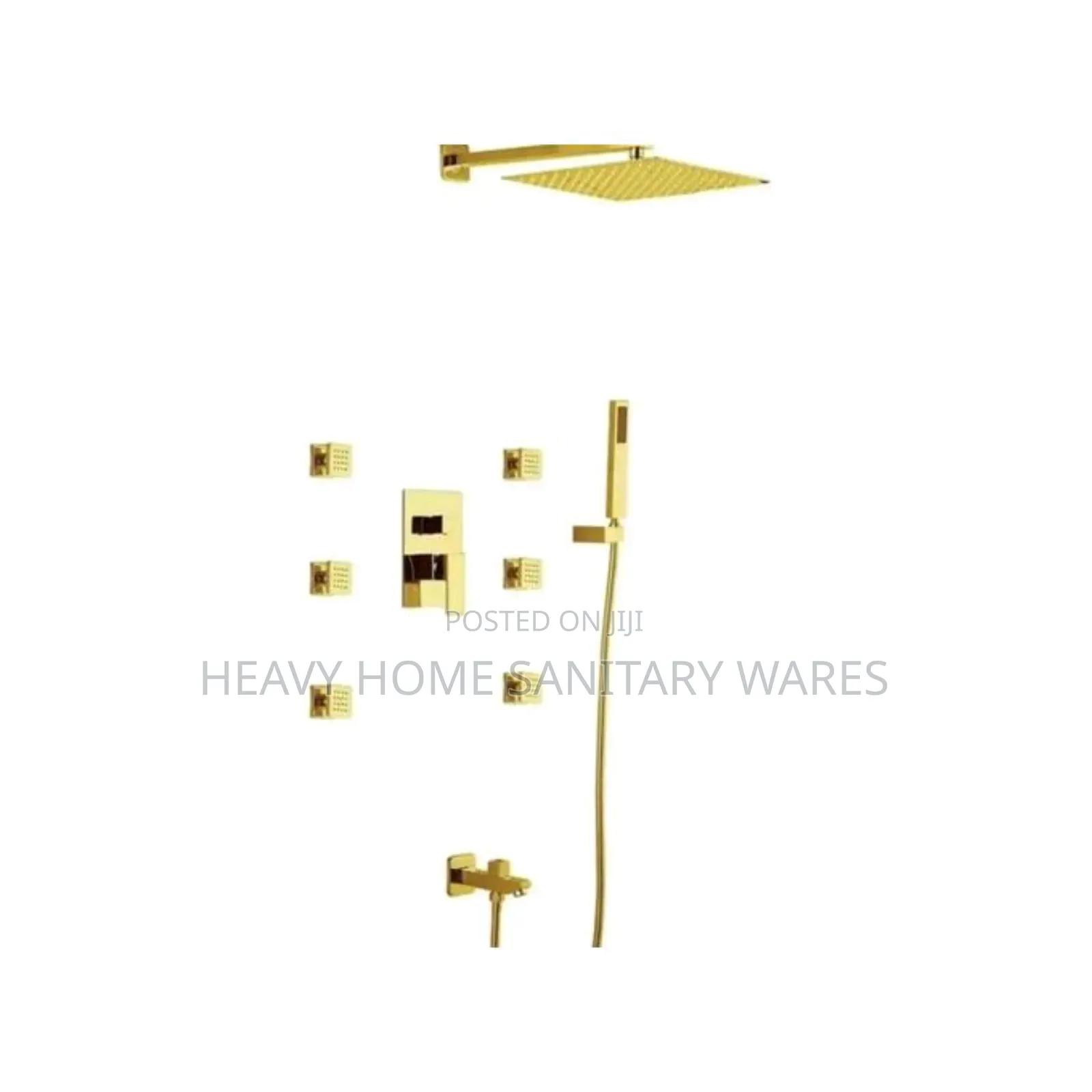 Executive Gold 5 Ways Condict Shower With Body Jet Sprayer 04