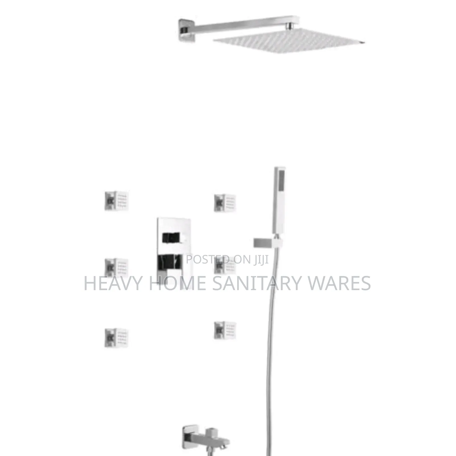 Original Stainless Concealed 5 Ways Shower