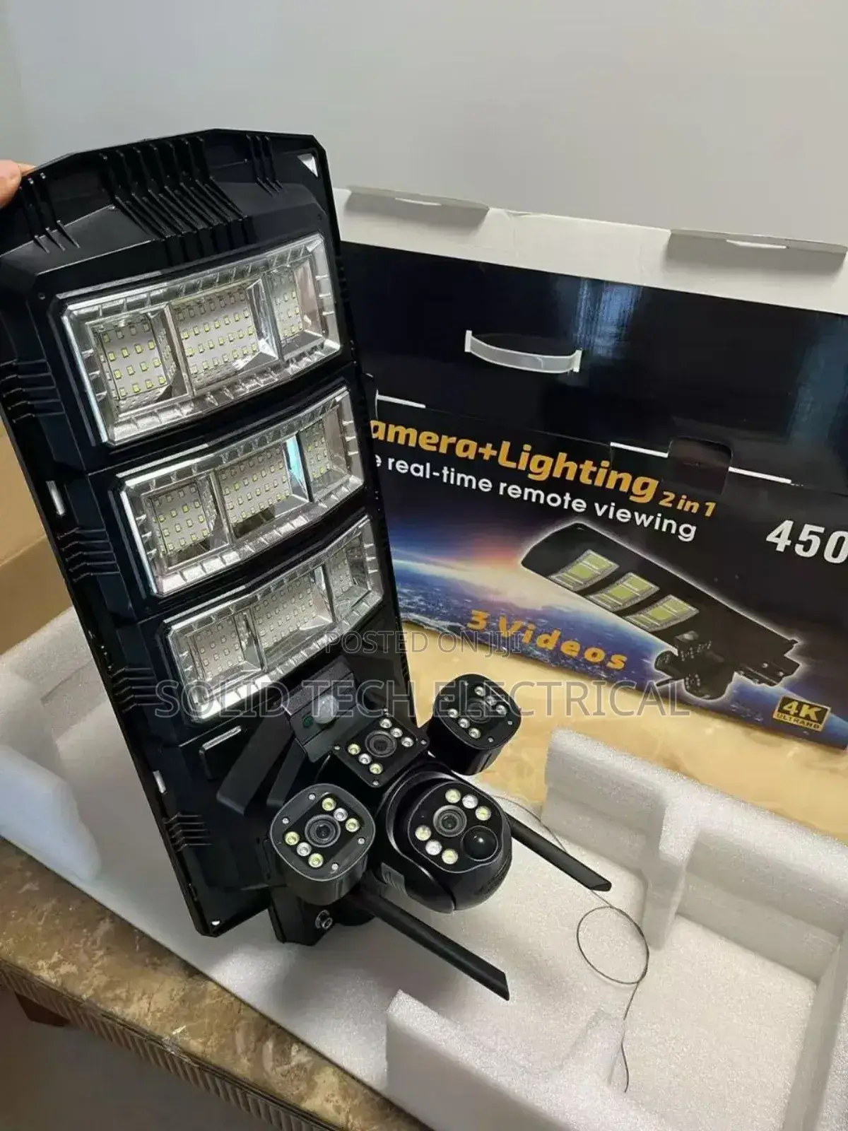 Solar Floodlight With CCTV Camera