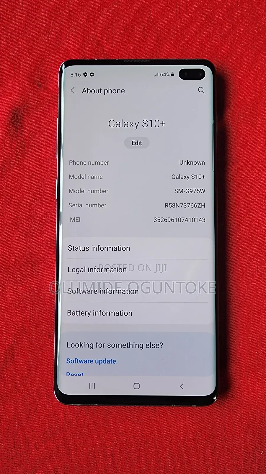 Samsung Galaxy S10 Plus 512 GB Black