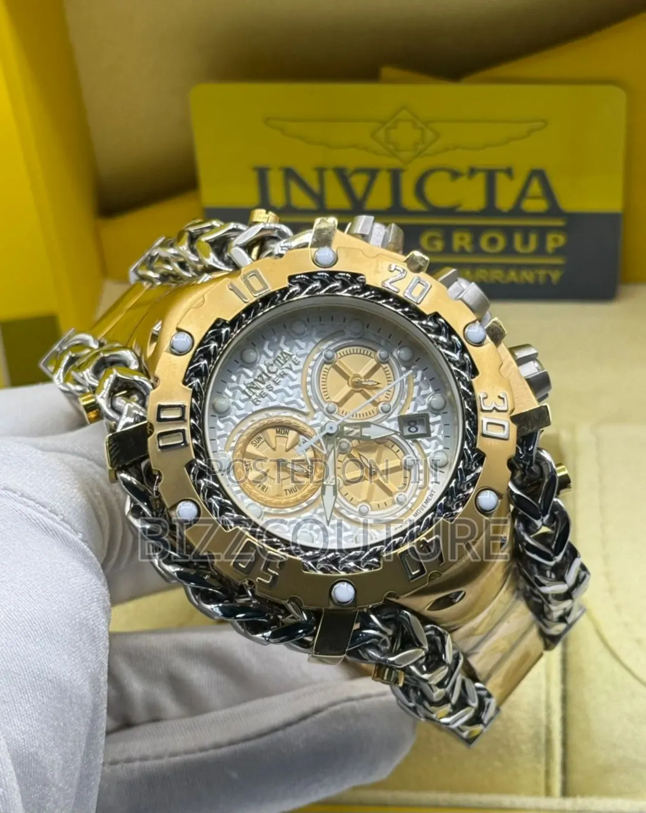 Original Invicta Two-Tone Stainless Steel Chronograph Quartz Watch