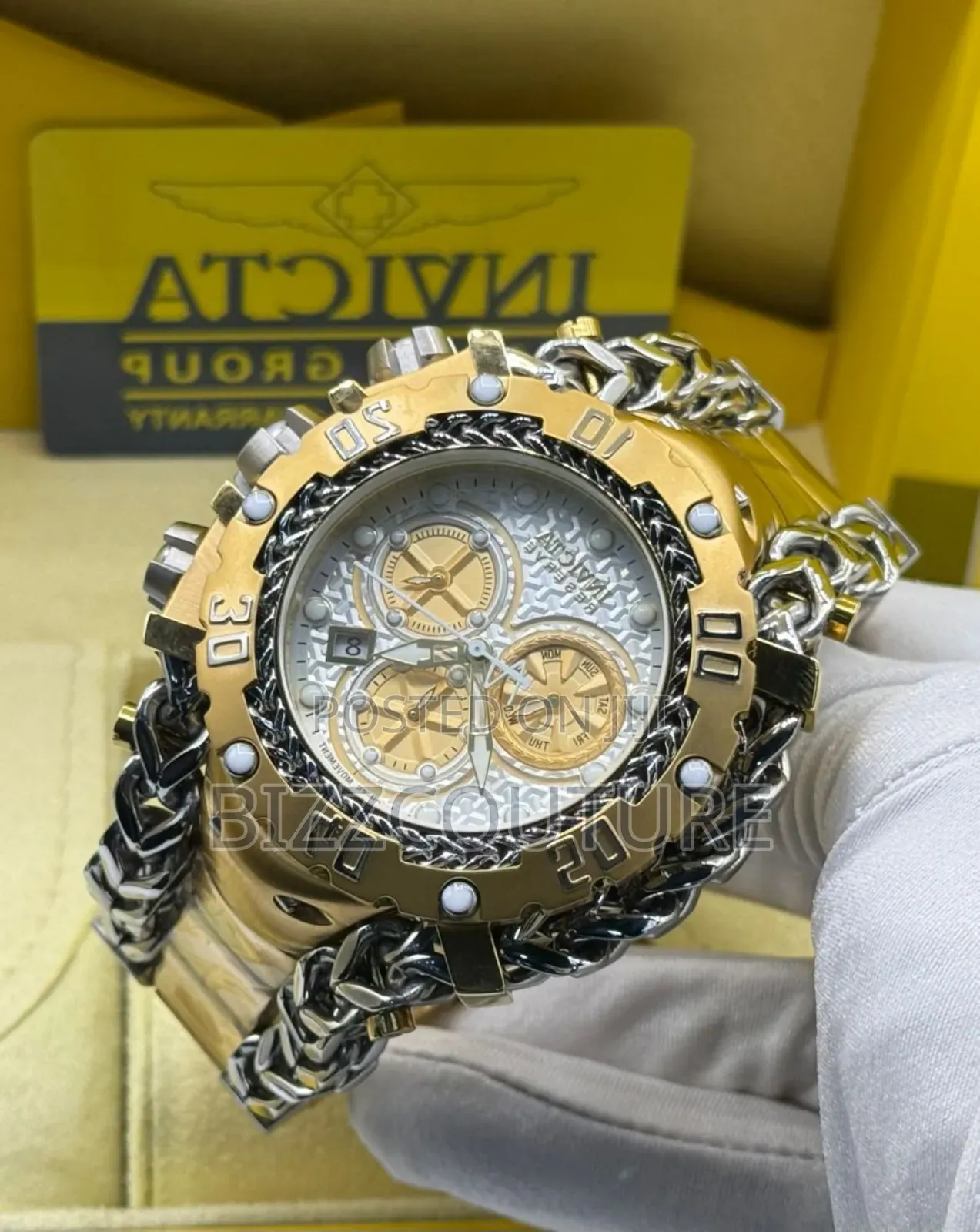 Original Invicta Two-Tone Stainless Steel Chronograph Quartz Watch