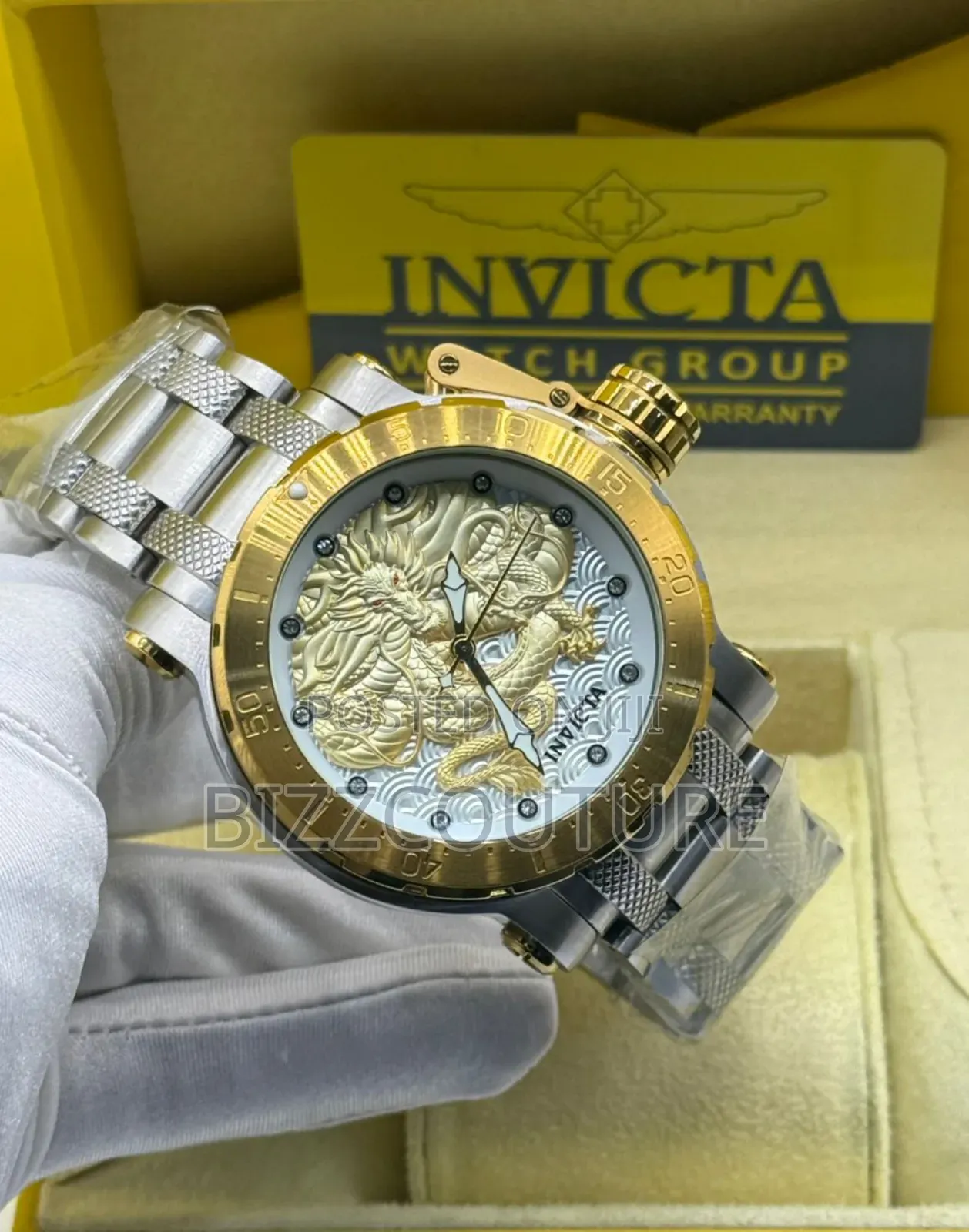 Original Invicta Two-Tone Stainless Steel Quartz Watch in Store