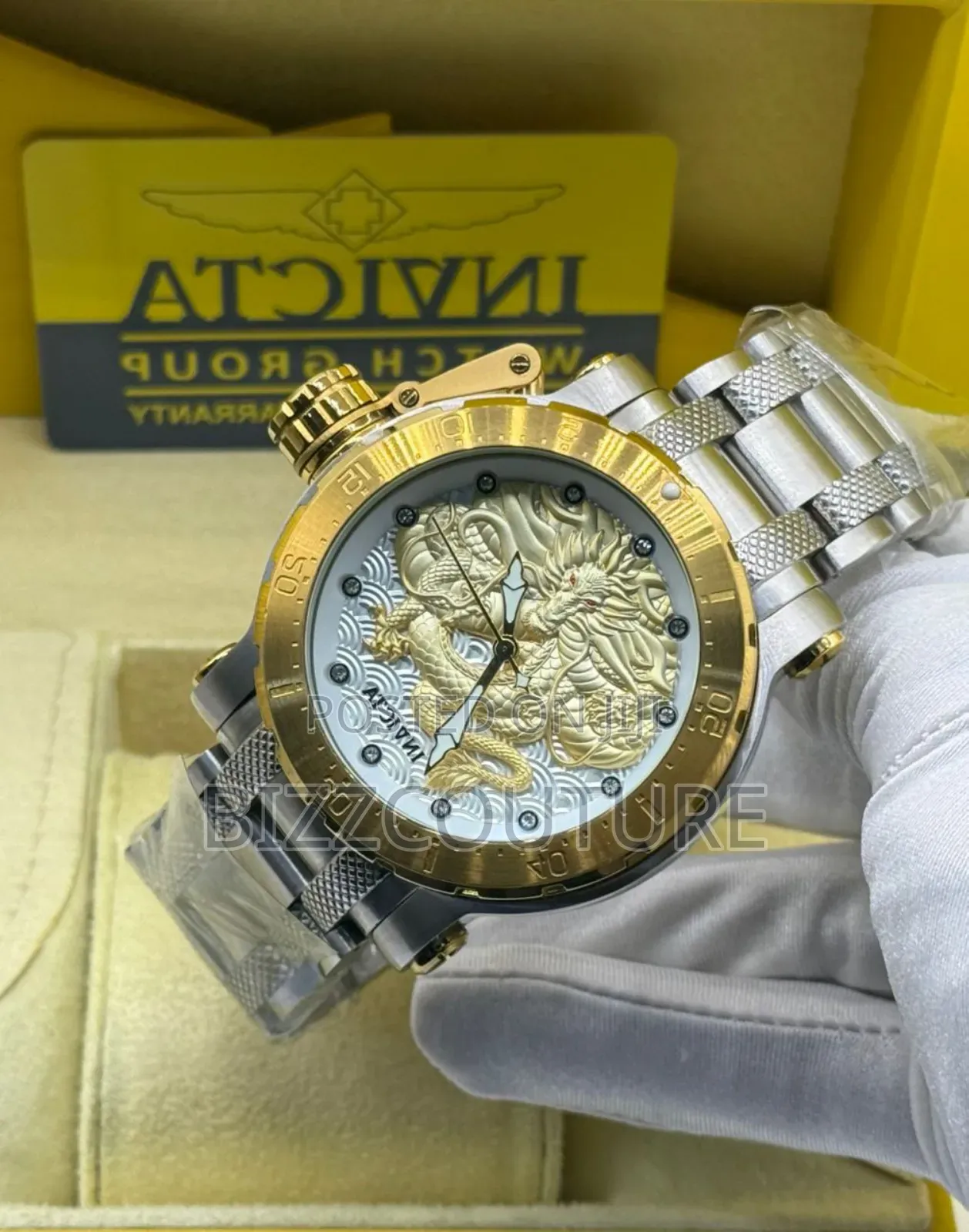 Original Invicta Two-Tone Stainless Steel Quartz Watch in Store