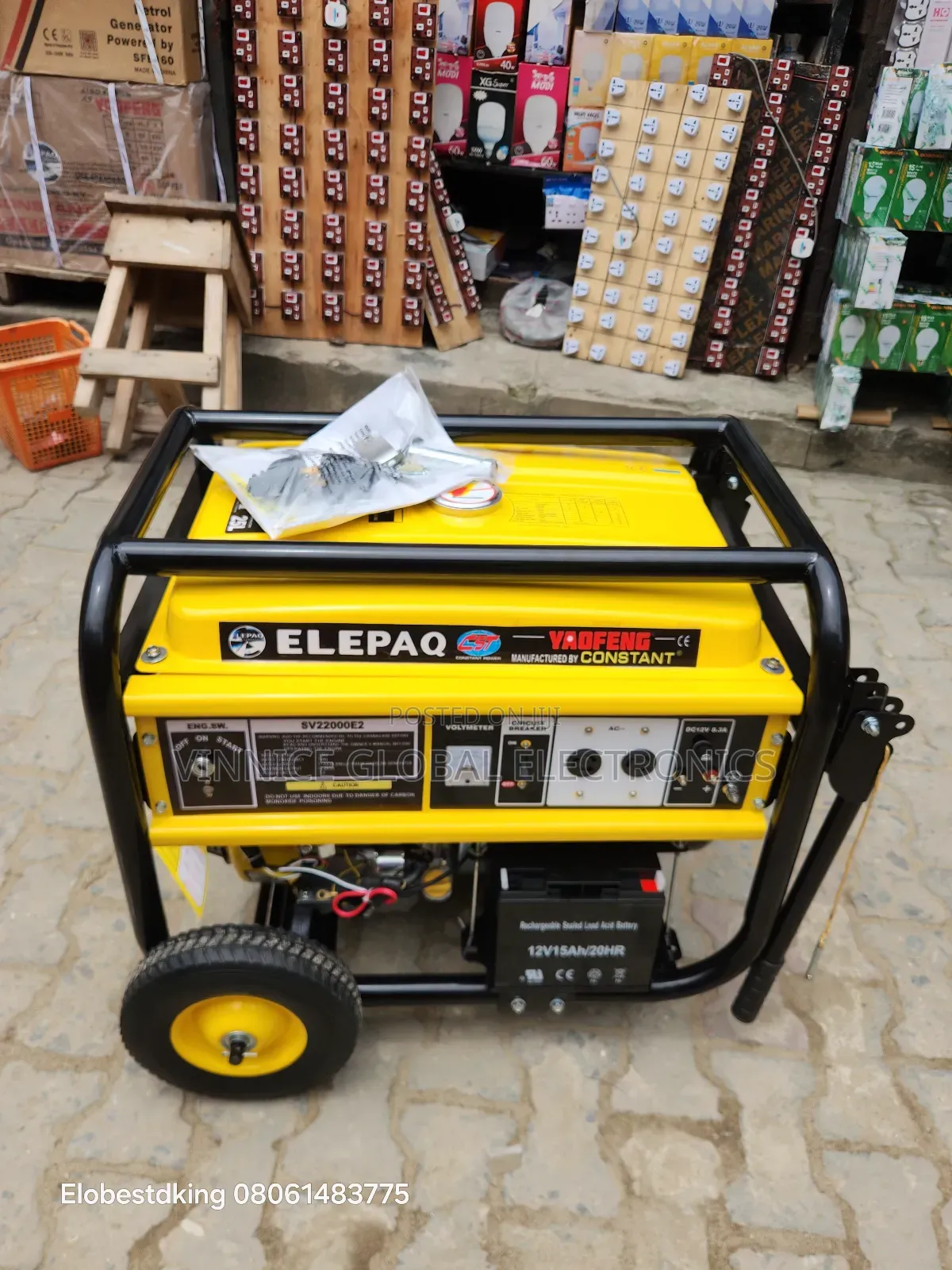 Elepaq Constant Generator Sv22000e2 11kva With 100% Pure Copper