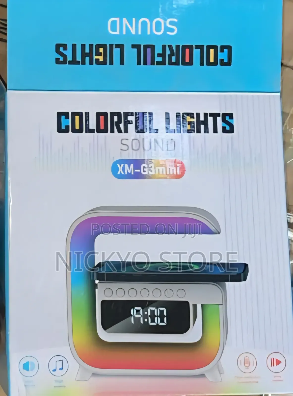 Colorful Lights Sound Clock (Model Xm-G3mini)
