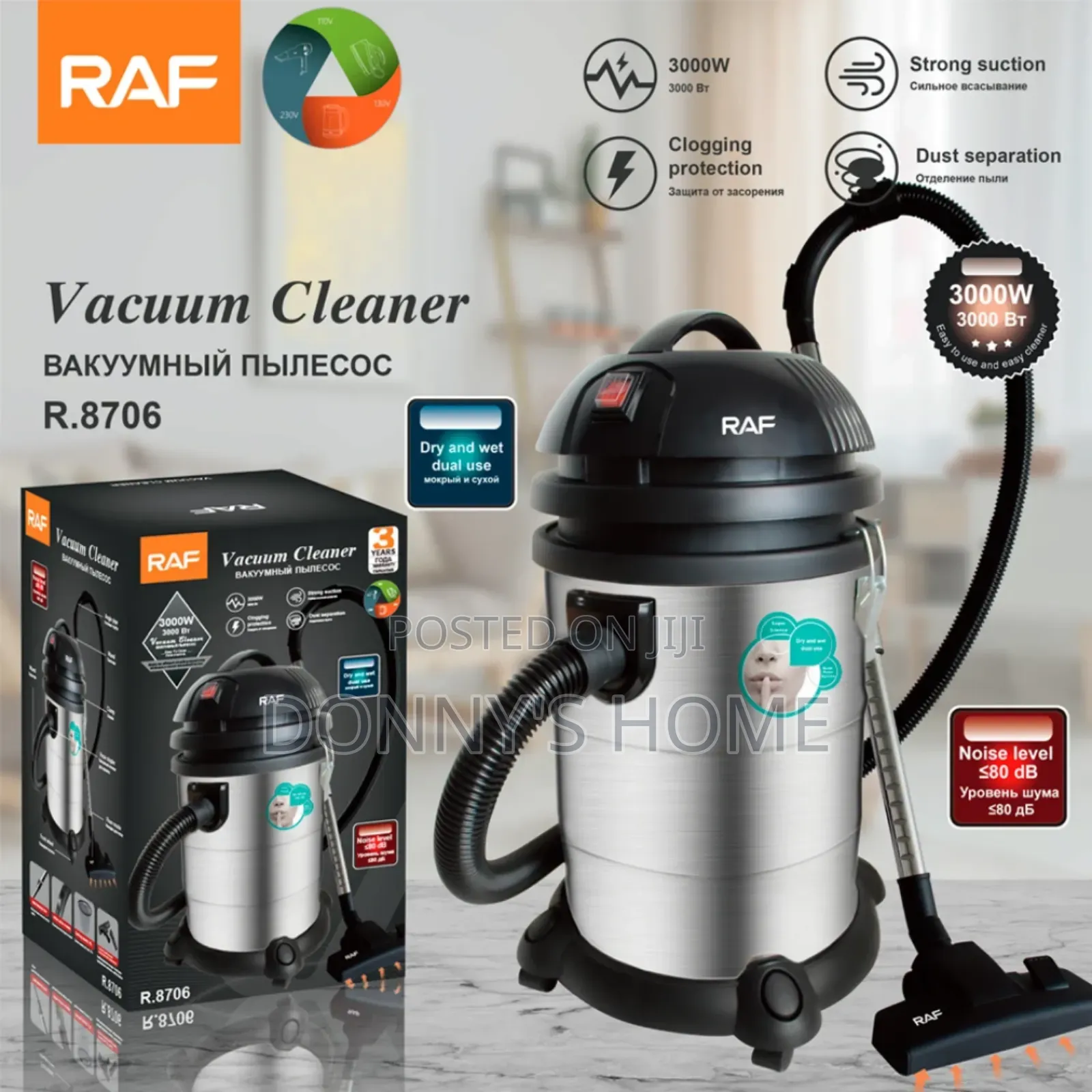 Raf R.8706 Wet and Dry 30l Vacuum Cleaner