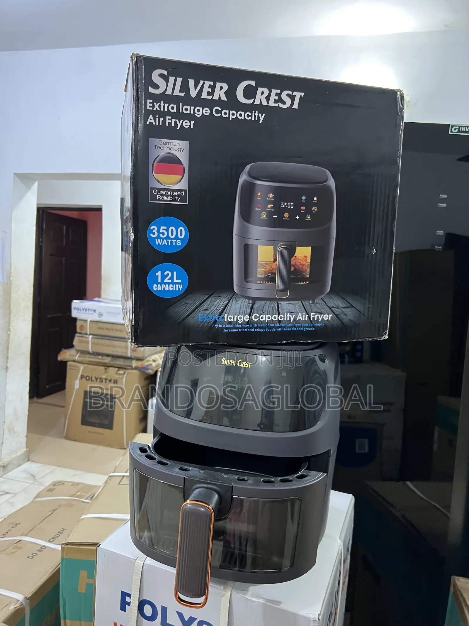 Silvercrest Jd689b 12l Air Fryer – Easy Cooking With Led Timer