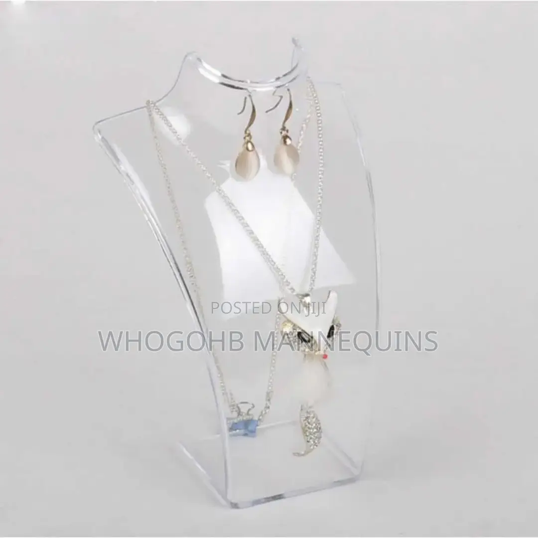 Clear Acrylic Necklace Display. Small Size