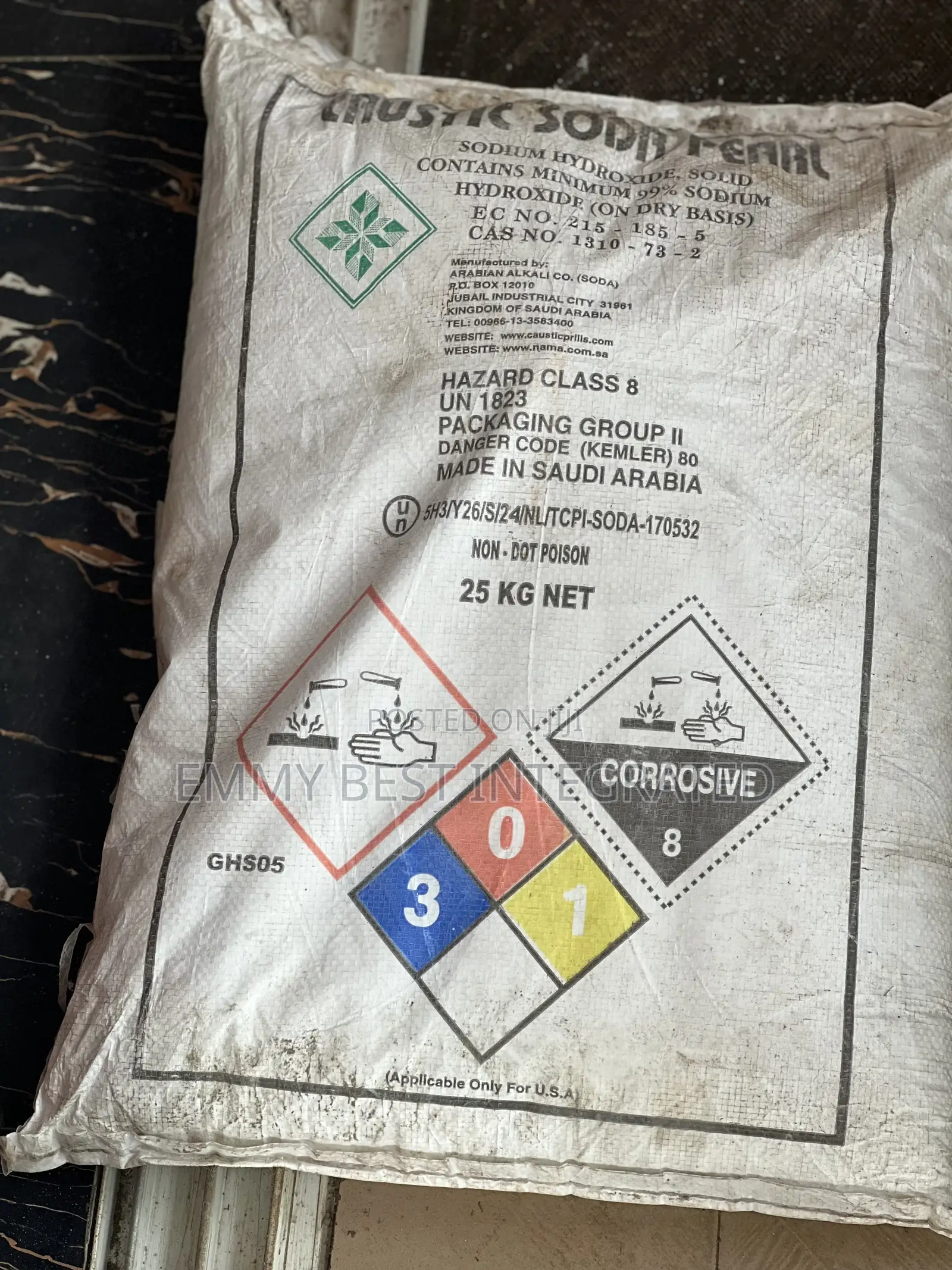 Sodium Hydroxide 25kg