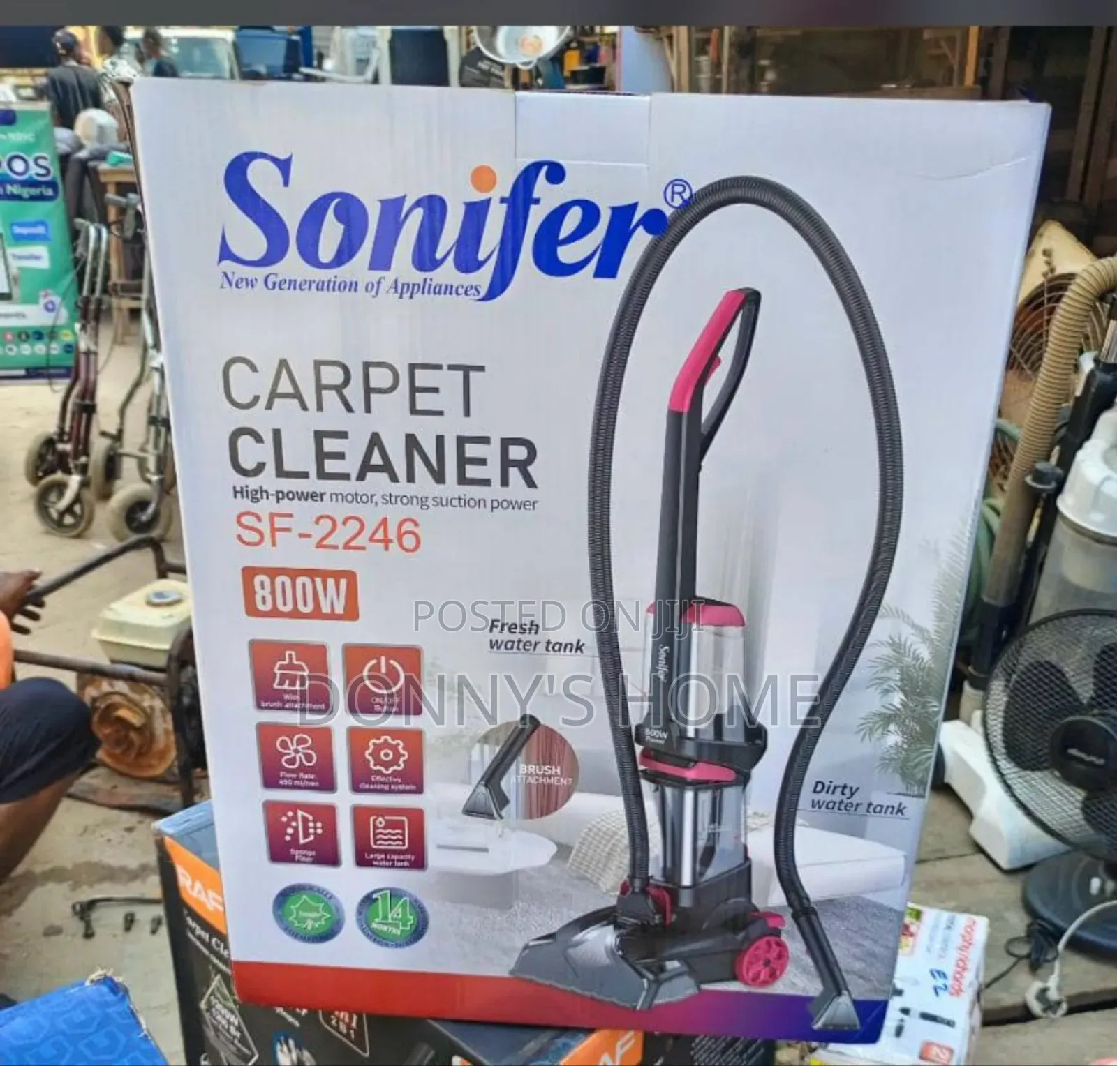 Sonifer 2-in-1 Carpet Cleaner (Sf-2246) 800w