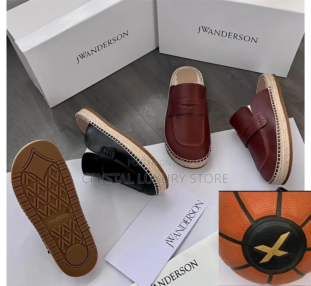 Jw Anderson Quality Luxury Men Genuine Leather Slip-On