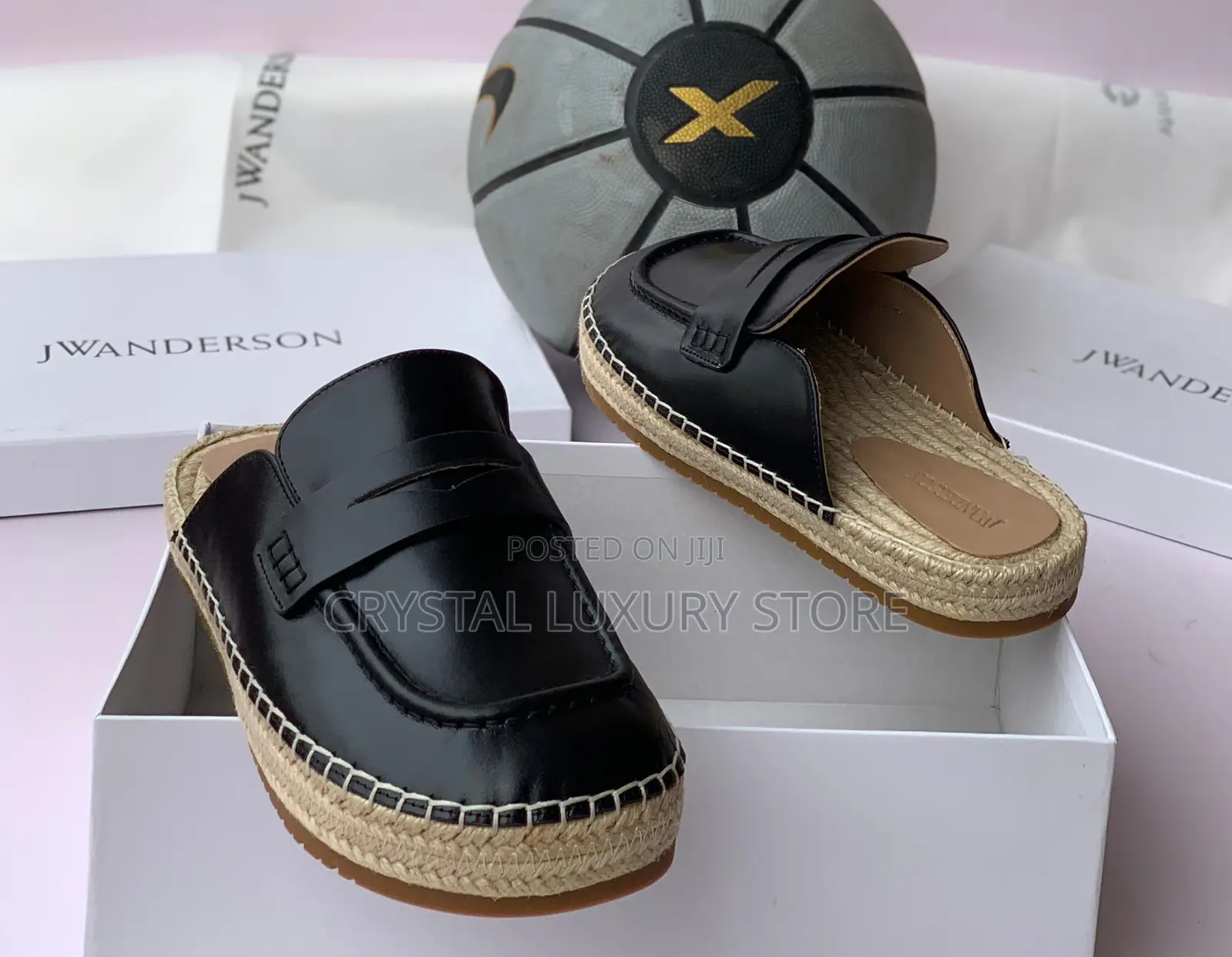 Jw Anderson Quality Luxury Men Genuine Leather Slip-On