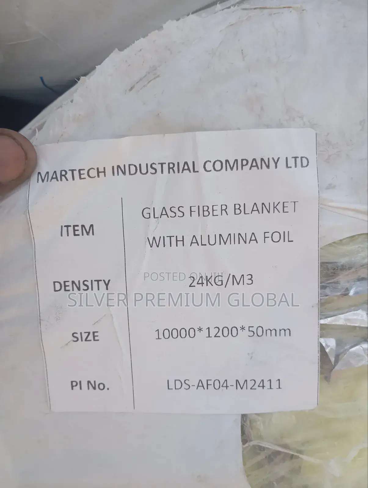 50mm Martech Rockwool With Aluminium Foil
