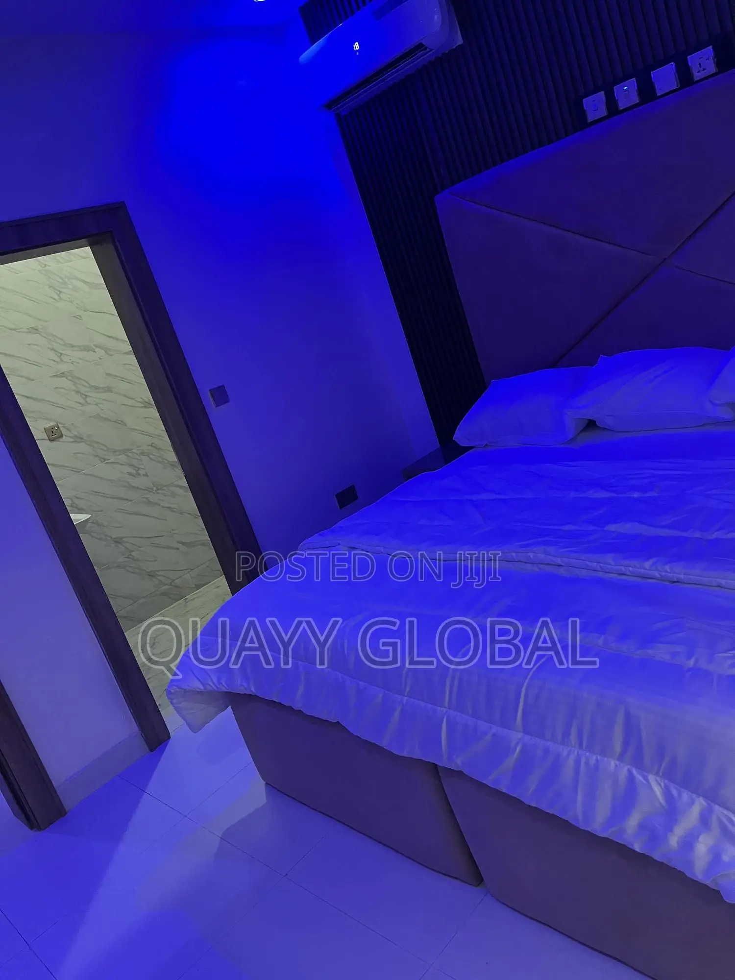 Fully Furnished Coded One Bedroom Apartment With 24/7 Light and Wifi