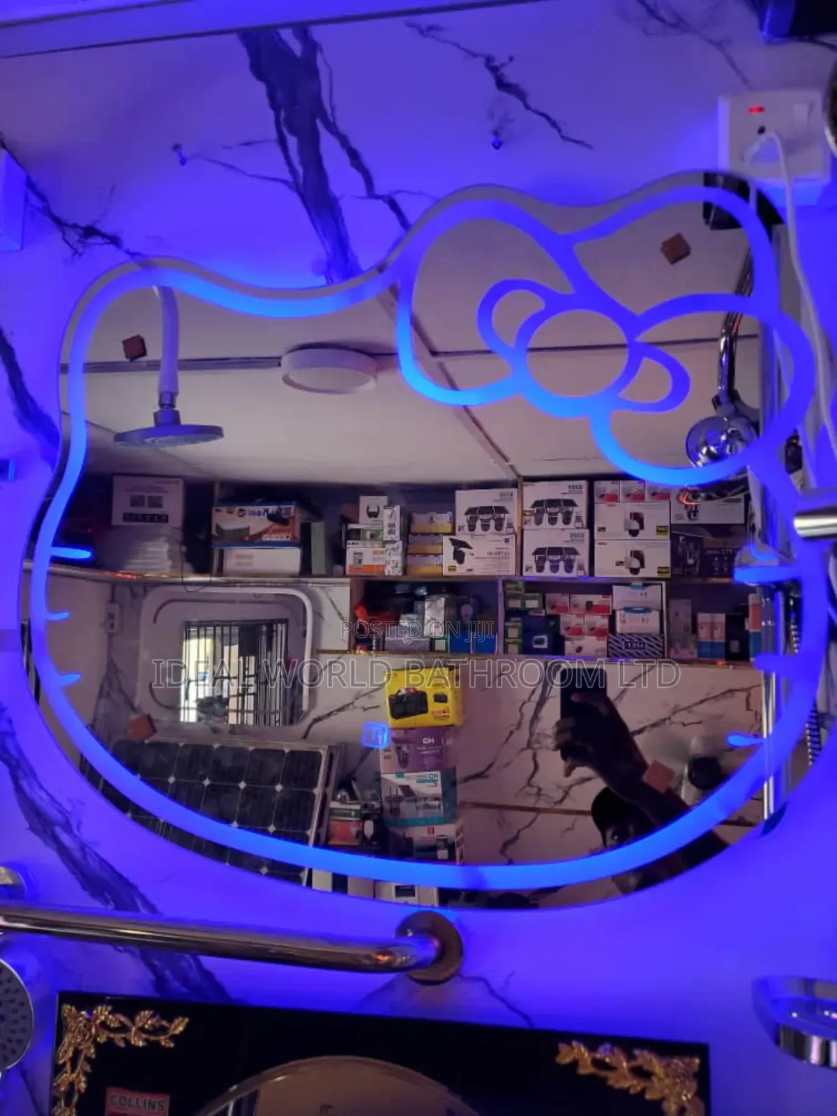 Led Blue Mirror