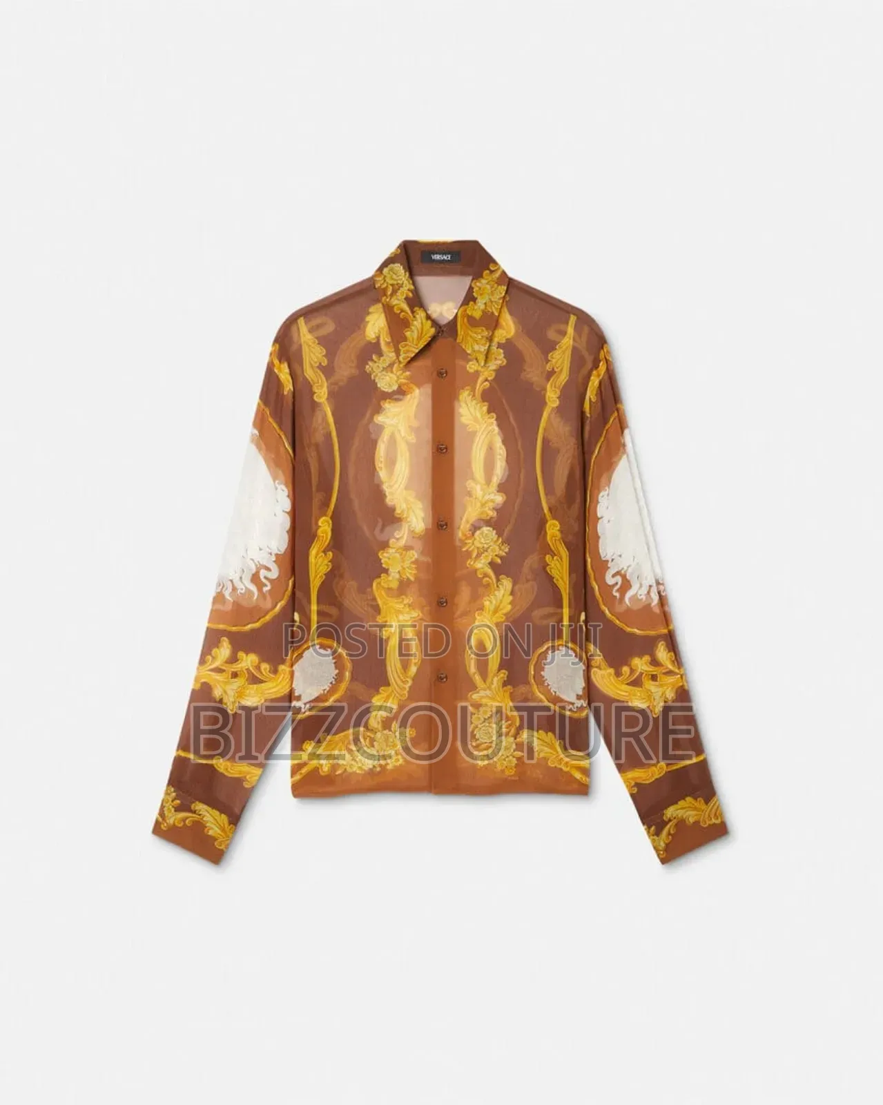 Original Versace Cameo Print Silks Shirts Available in Store