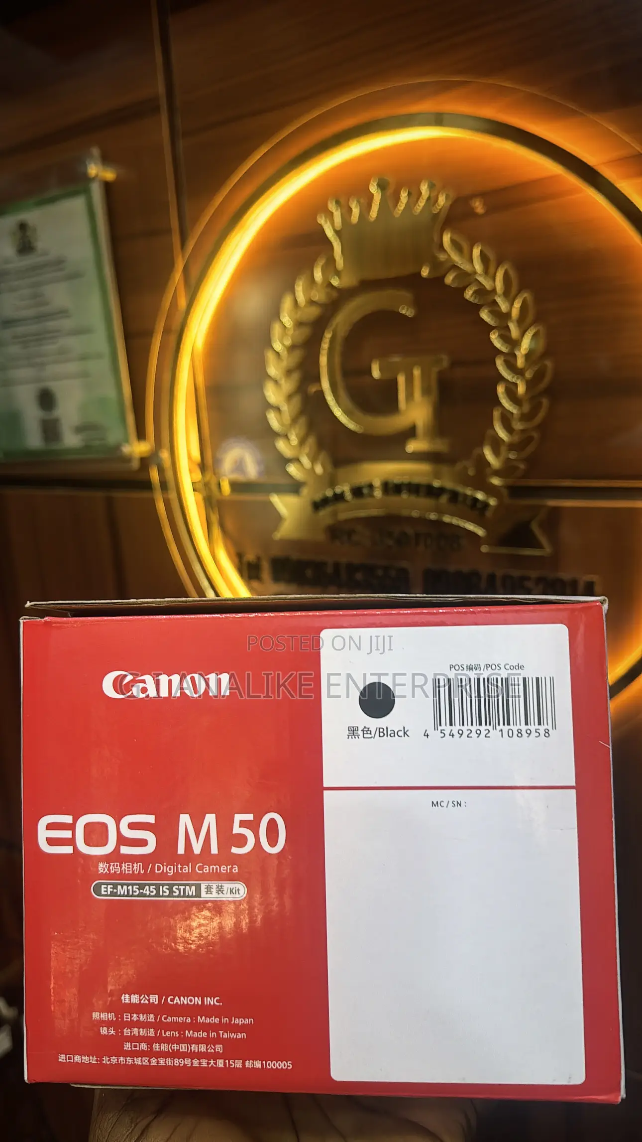 Canon Eos M50 Uhd Camera With 15-45mm Lens