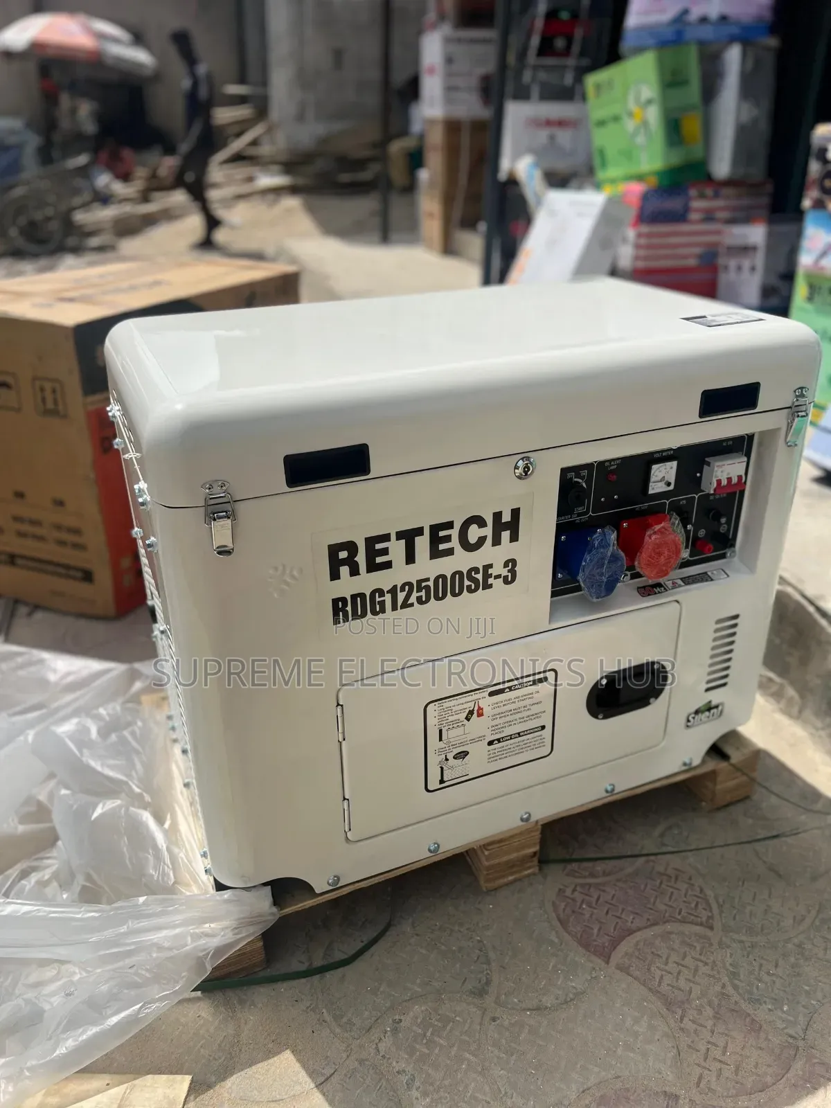 Retech Rdg12500se 11kva Three Phase Diesel Soundproof Generator