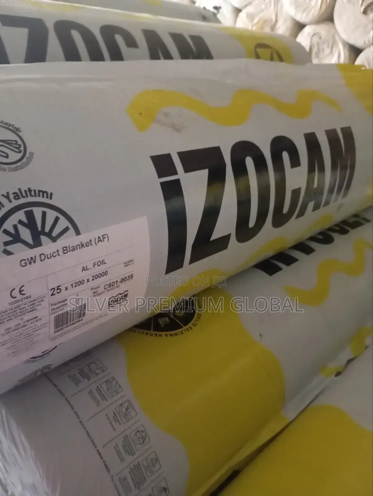 50mm Izocam Rockwool With Aluminium Foil.