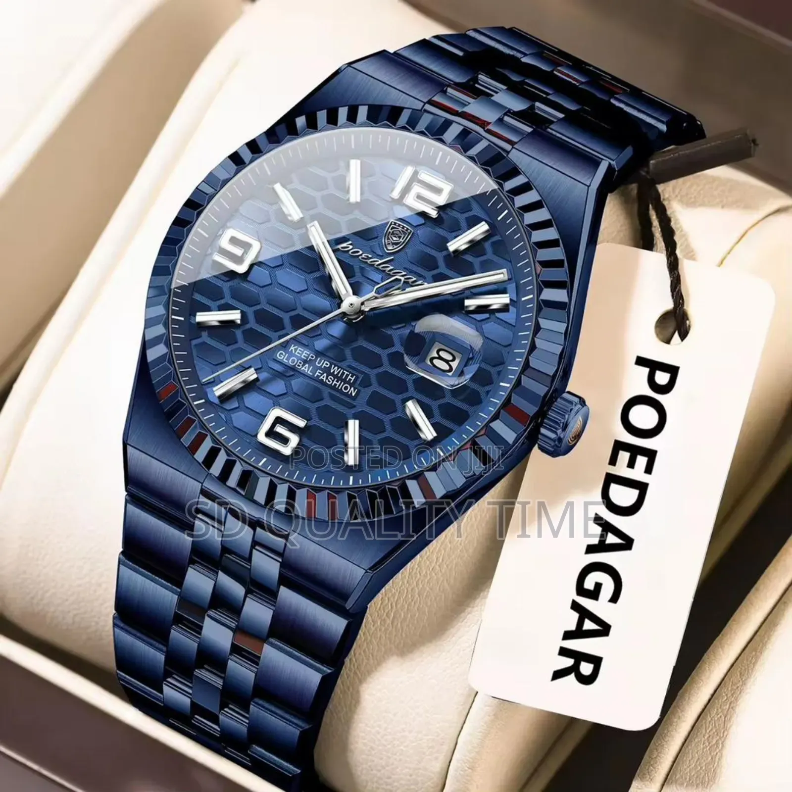 New Poedagar Steel Waterproof Watch