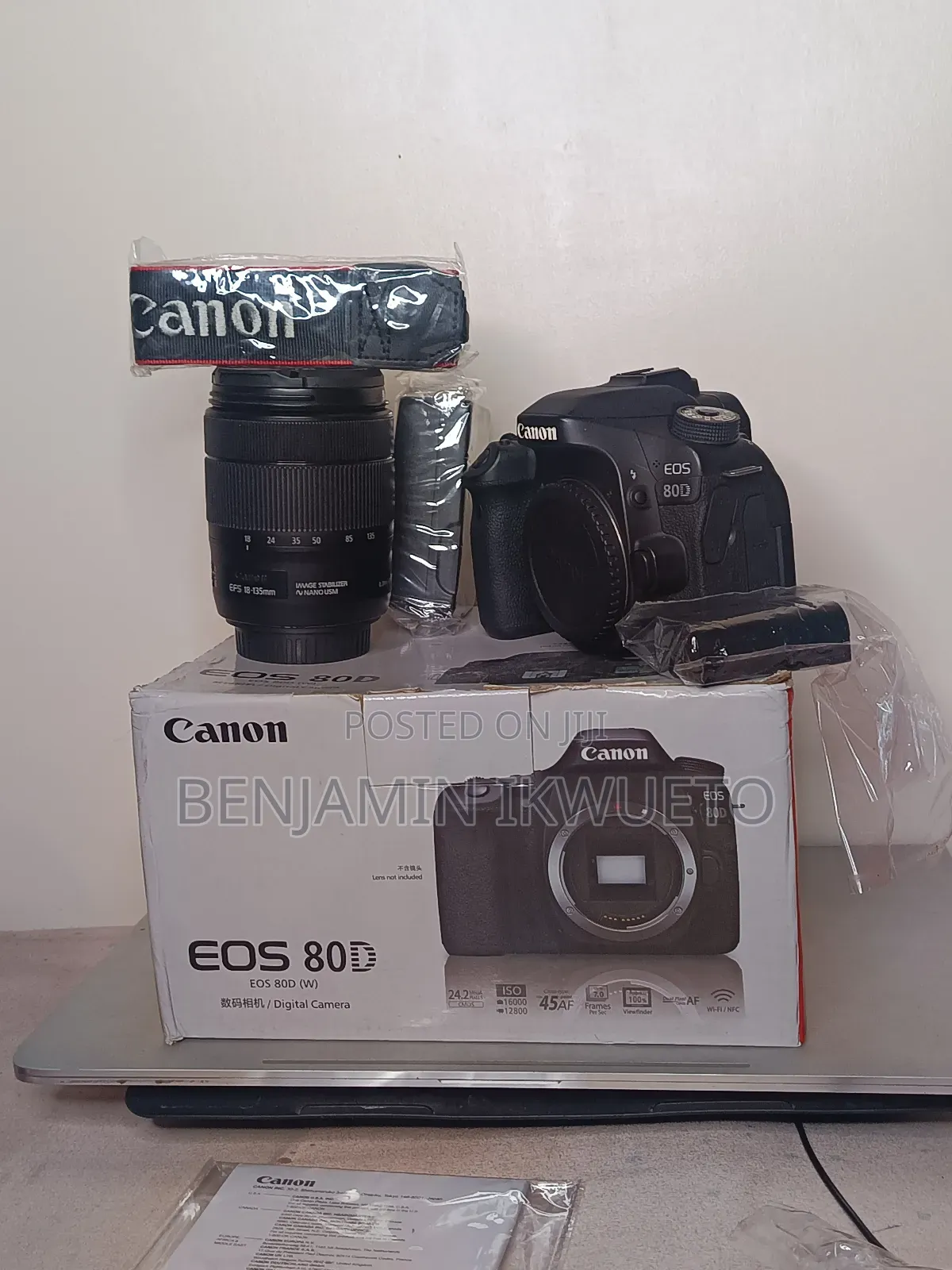 Canon 80d With 18-135mm Lens (Foreign Used)