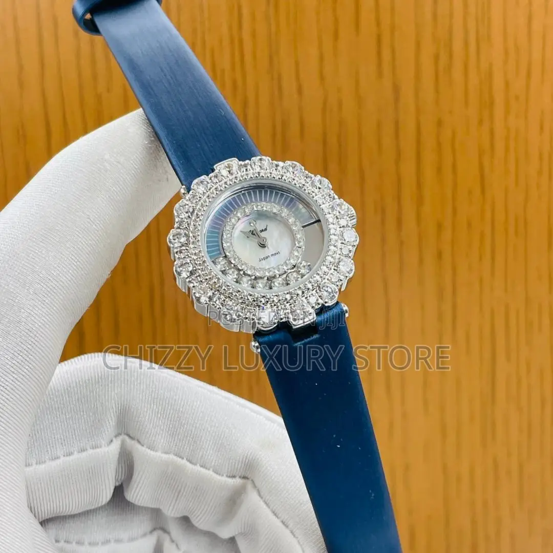 Chopard Quality Luxury Ladies Genuine Leather Wristwatch