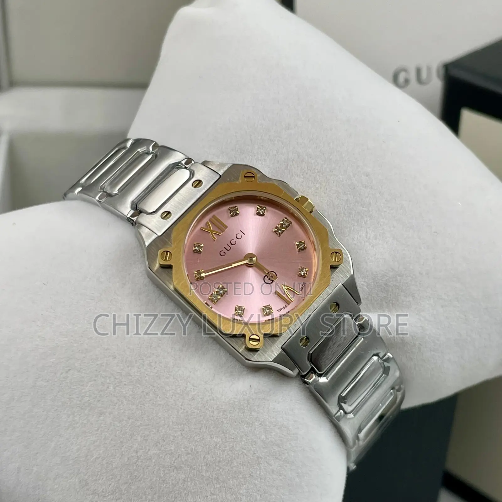 Gucci Quality Luxury Ladies Chain Strap Wristwatch