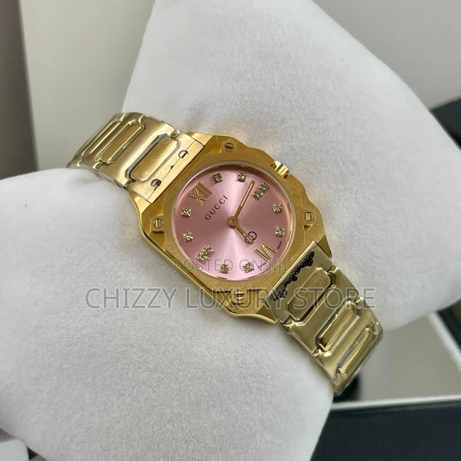 Gucci Quality Luxury Ladies Chain Strap Wristwatch