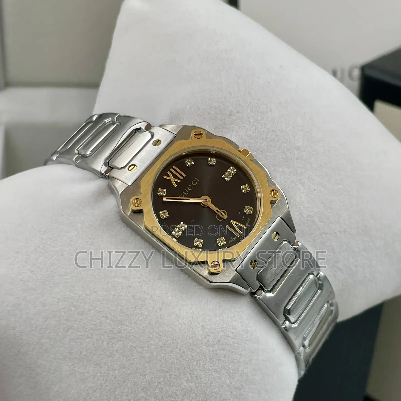 Gucci Quality Luxury Ladies Chain Strap Wristwatch