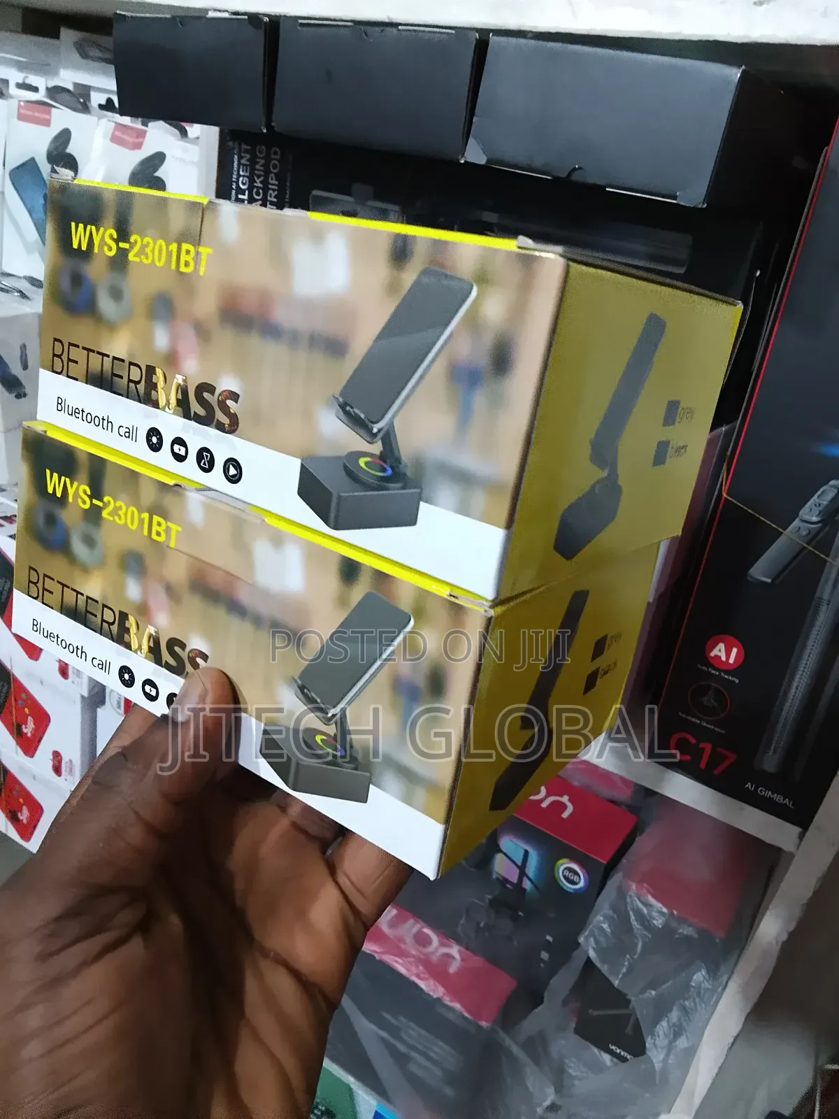 2 in 1 Mobile Phone Bracket Bt Speaker Foldable Holder Stand