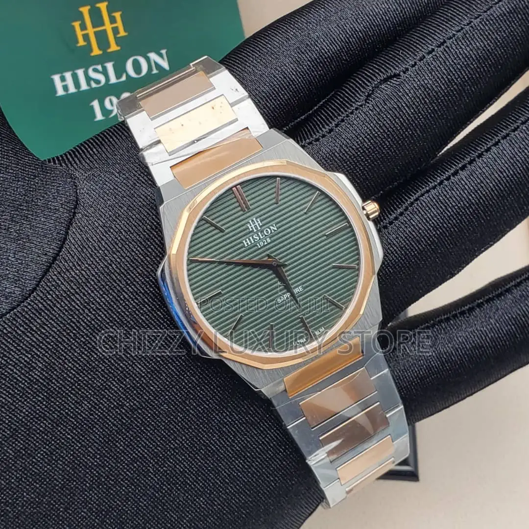 Hilson Quality Luxury Men Chain Strap Wristwatch
