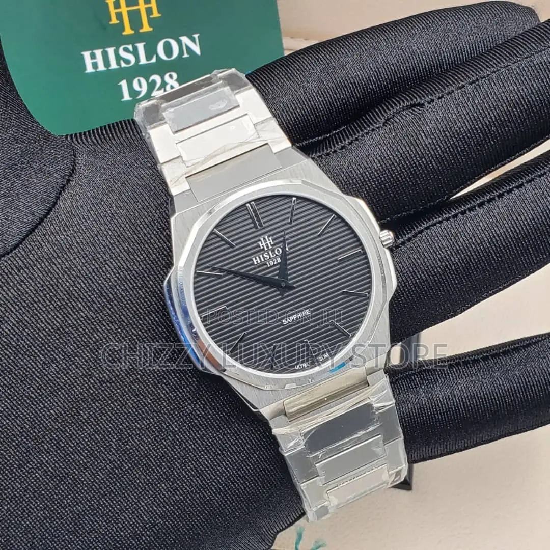 Hilson Quality Luxury Men Chain Strap Wristwatch