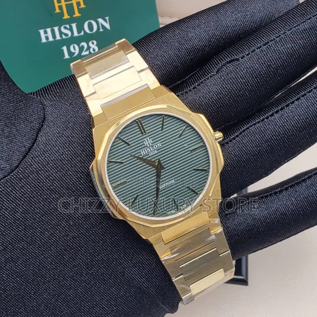 Hilson Quality Luxury Men Chain Strap Wristwatch
