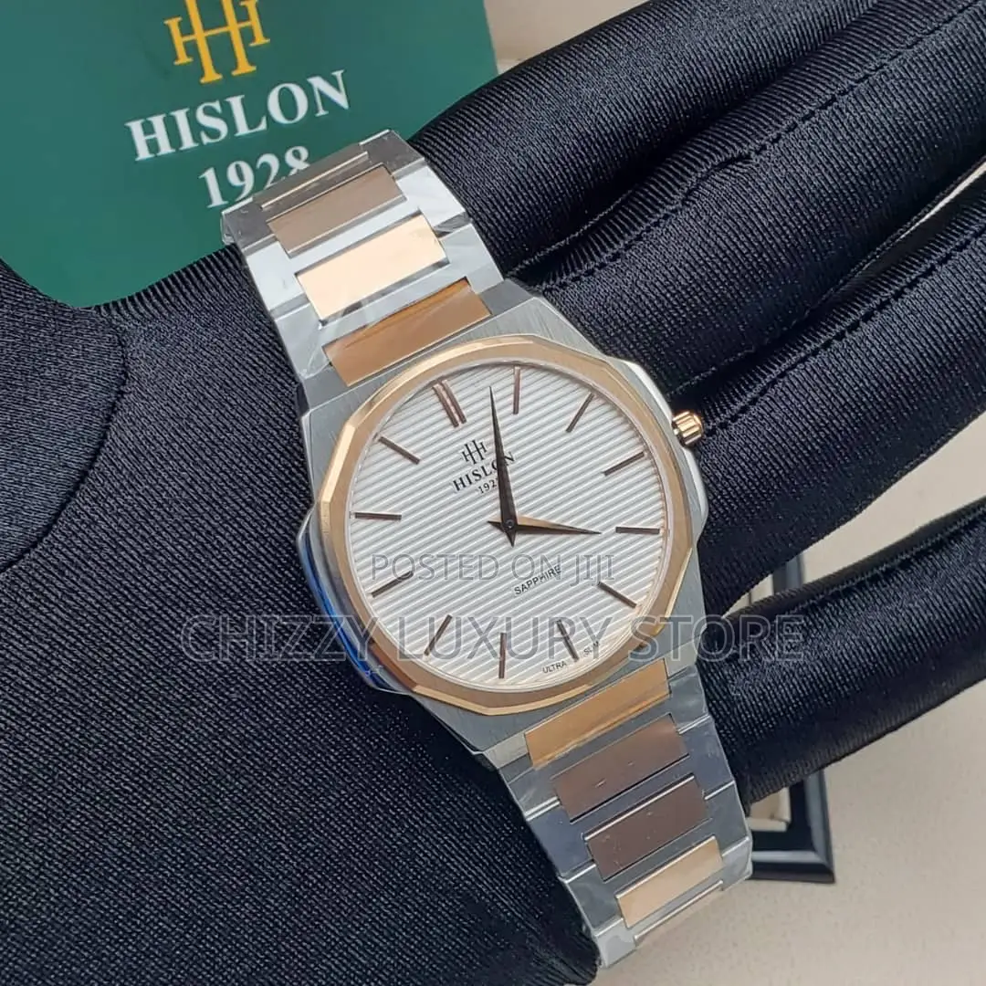 Hilson Quality Luxury Men Chain Strap Wristwatch