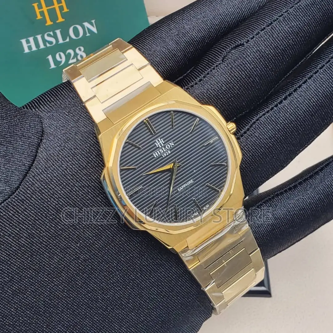 Hilson Quality Luxury Men Chain Strap Wristwatch