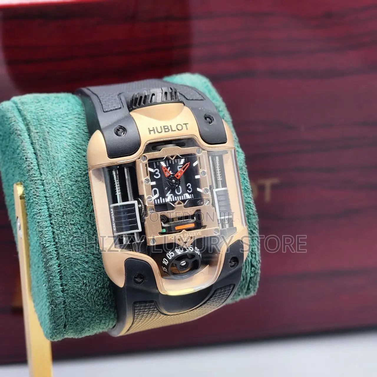 Hublot Quality Luxury Men Rubber Strap Chronograph Wristwatch