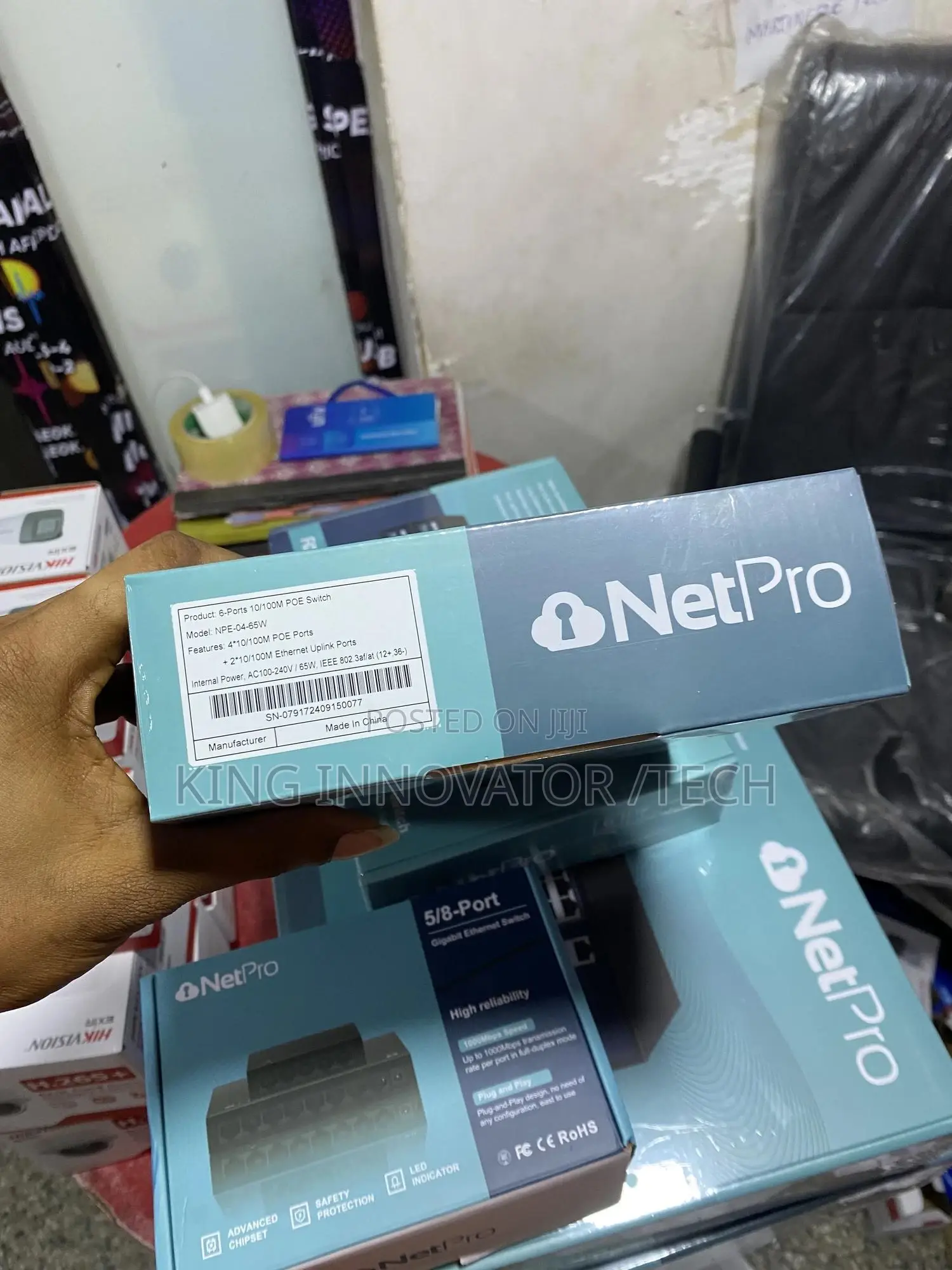 Netpro Npe-04-65w 6-Port 10/100 Intelligent Standard Poe Switch